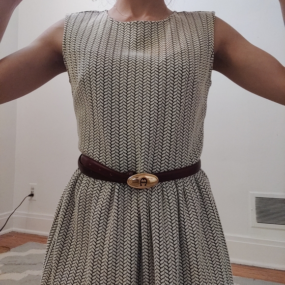 Loft white gray casual dress - Picture 6 of 11